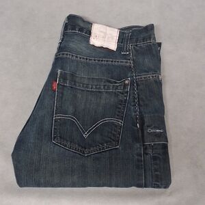 Y2K Levi's RedWire Blue Jeans 32x30 Straight Dark Wash I Pod Cargo Pockets